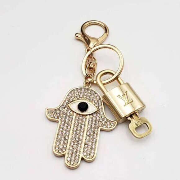 Authentic Louis Vuitton Lock & Key with unbranded Bagcharm, Keycharm, Keychain - Picture 4 of 6